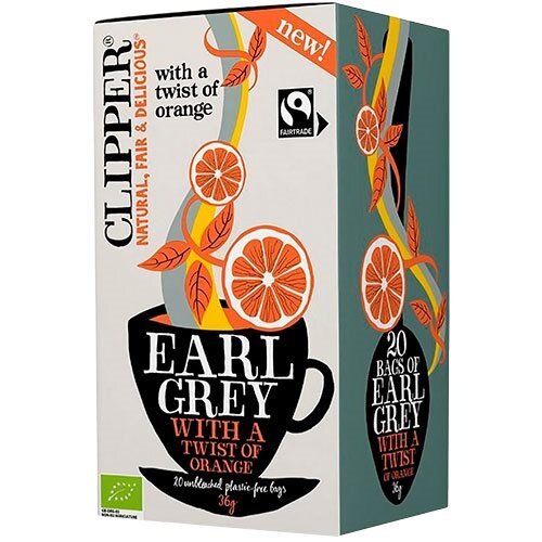 Earl Grey Te M  Appelsin Clipper økologisk   20 Breve