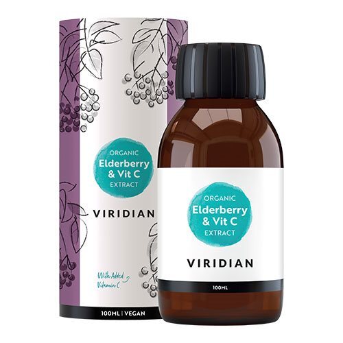 Elderberry Sirup M  Vit C Ekstrakt økologisk   100 Ml