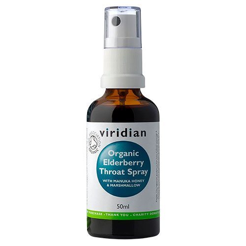 Elderberry Throat Spray  Halsspray  økologisk   50 Ml