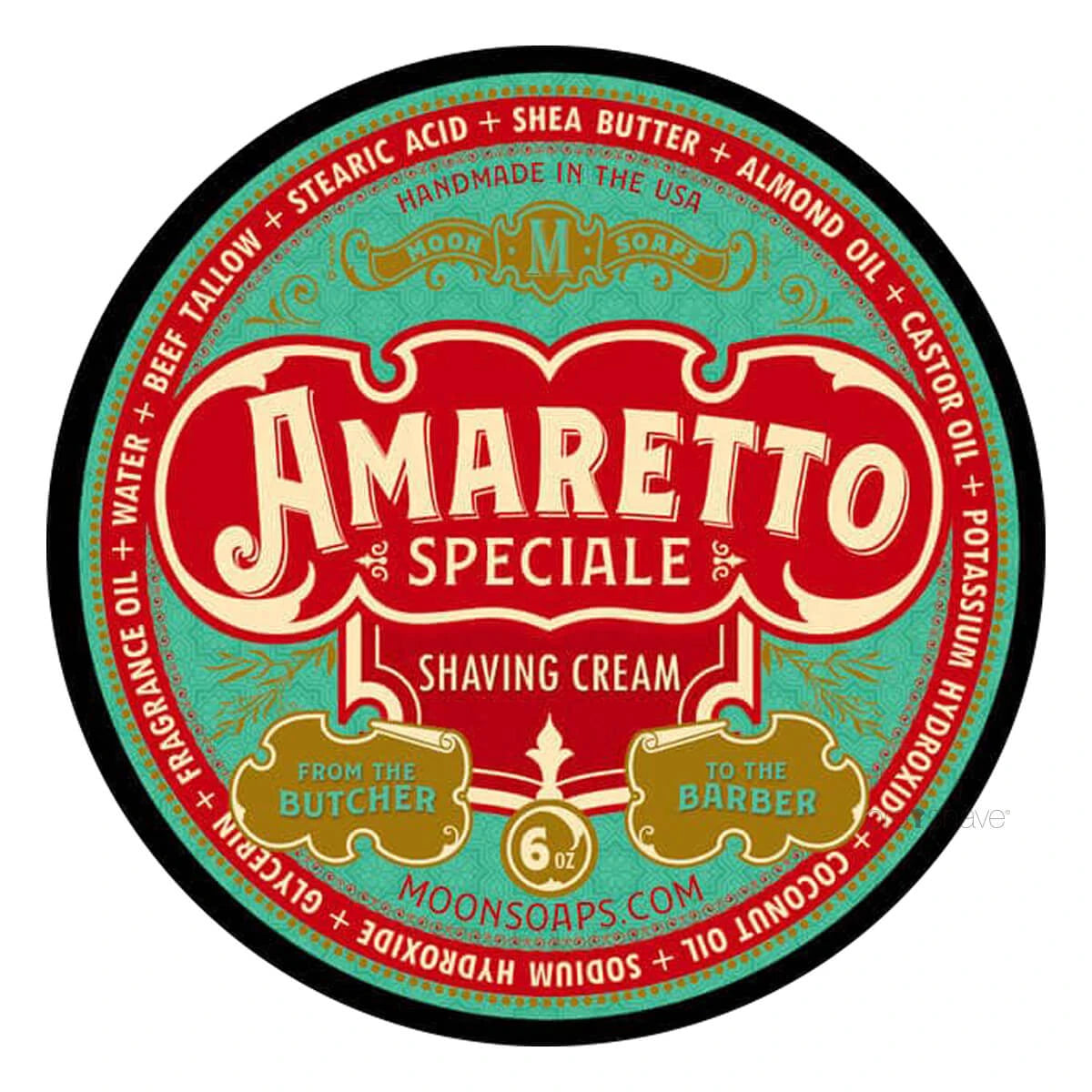 Moon Soaps Barbercreme Amaretto Speciale 170 Gr