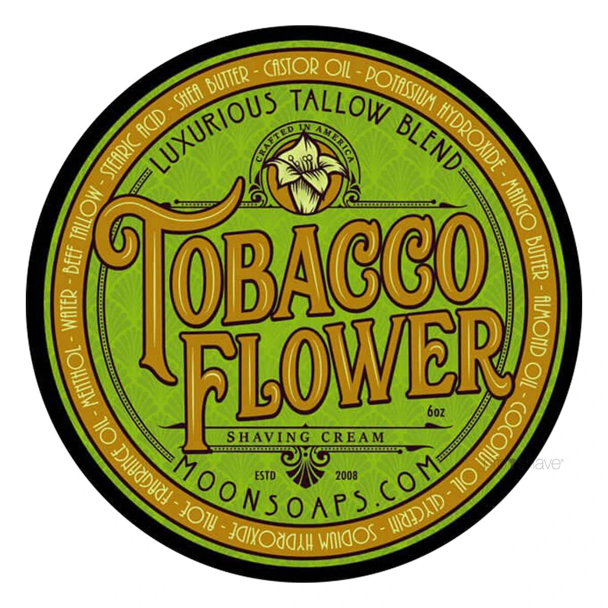 Moon Soaps Barbercreme Tobacco Flower 170 Gr