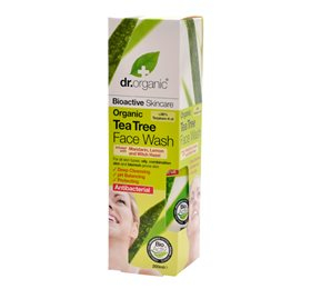 Dr Organic Face Wash Tea Tree 200 Ml
