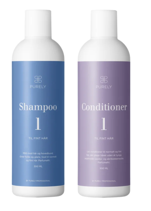 Purely Professional   Sæt Til Fint Hår M  Shampoo 1 Og Conditioner 1