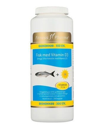Fitness Pharma Fisk Med Vitamin D3  300kap