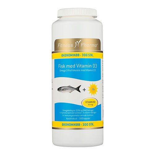 Fitness Pharma Fisk Med Vitamin D3  300kap