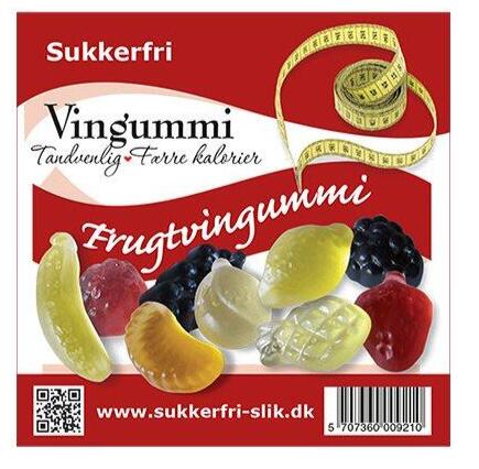Frugtvingummi  Sukkerfri  90g