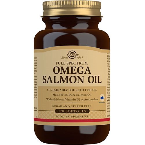 Solgar Full Spectrum Omega Salmon Oil   120 Kapsler