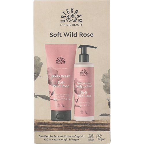 Urtekram Gaveæske Soft Wild Rose Body Lotion   Body Wash Værdi Kr  124 95