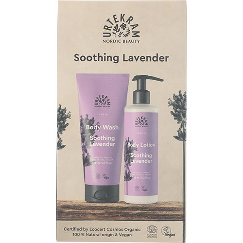 Urtekram Gaveæske Soothing Lavender Body Lotion   Body Wash Værdi Kr  124 95