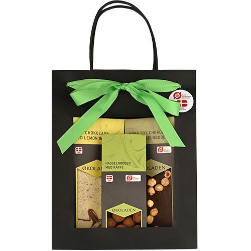 økoladen Gourmet Gavepose Limegrøn ø  240g