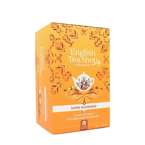 English Tea Shop Green Rooibos  Pomegranate   Blueberry Te øko    20 Breve