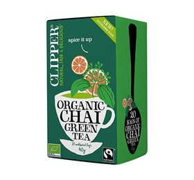 Clipper Grøn Te Chai ø 20br