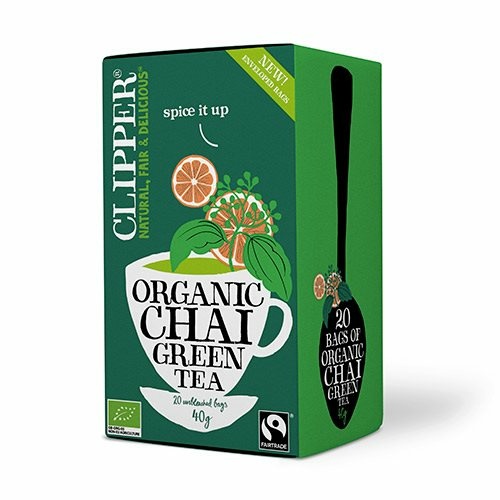 Clipper Grøn Te Chai ø  40g