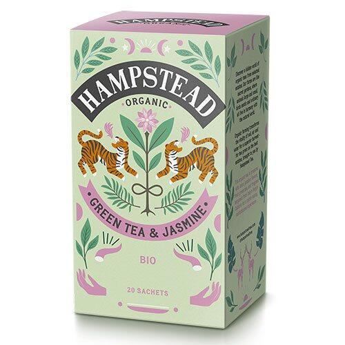 Hampstead Grøn Te   Jasmin økologisk   20 Breve