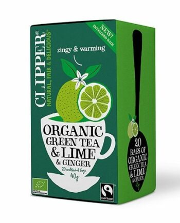 Clipper Grøn Te M  Lime   Ingefær ø  40g