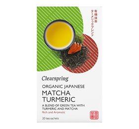 Clearspring Grøn Te M  Matcha   Gurkemeje ø   20 Breve