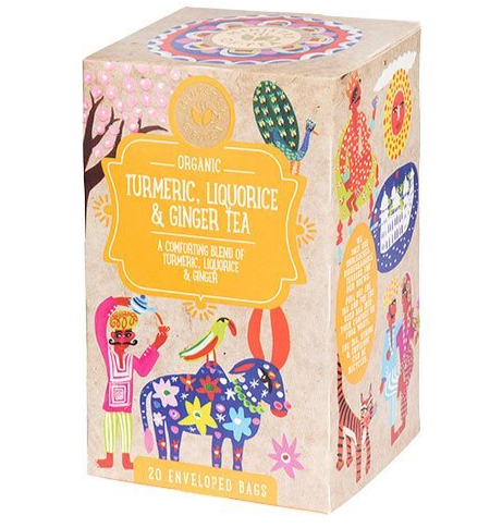 Gurkemeje  Lakrids   Ingefær Te ø  20breve