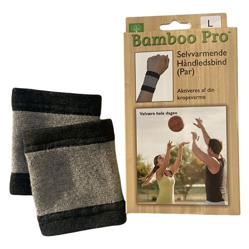 Bamboo Pro Håndledsbind  Selvvarmende  Str L