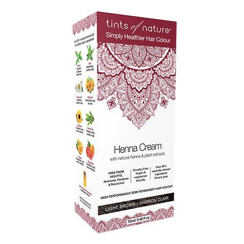 Tints Of Nature Hårfarve Henna Creme Light Brown  70ml