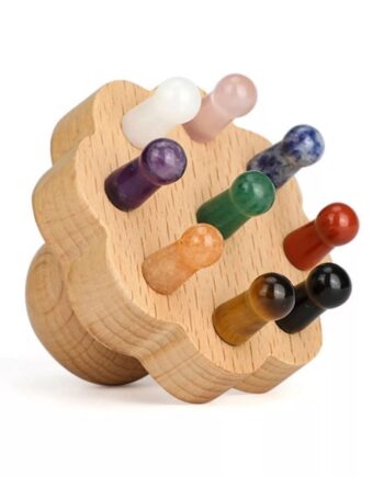 Hovedbundsmassager med 9 krystaller - Naturlig velvære!