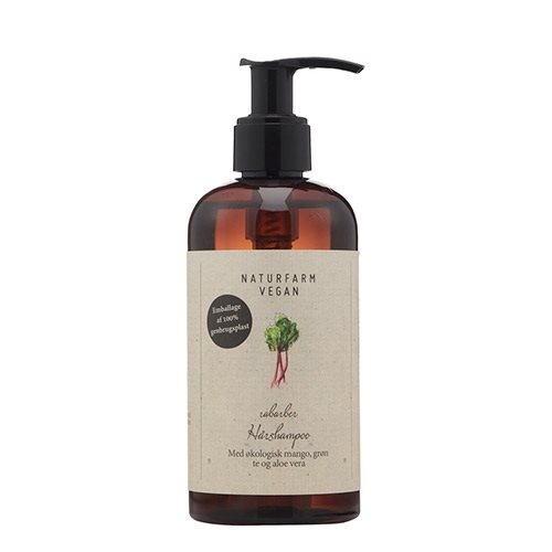 Naturfarm Vegan Hårshampoo Rabarber   250 Ml