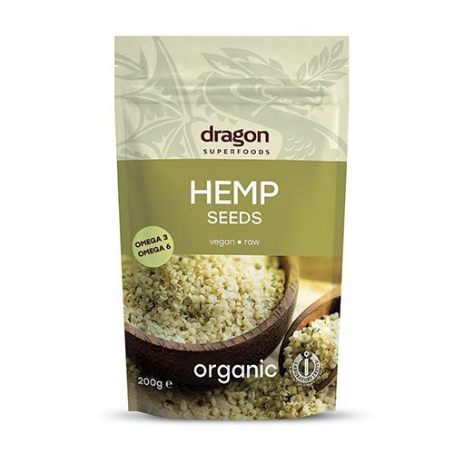 Dragon Superfoods Hampefrø Afskallede ø  200g