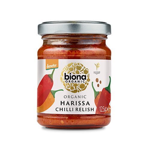 Harissa Chili Relish økologisk Demeter   125 Gram
