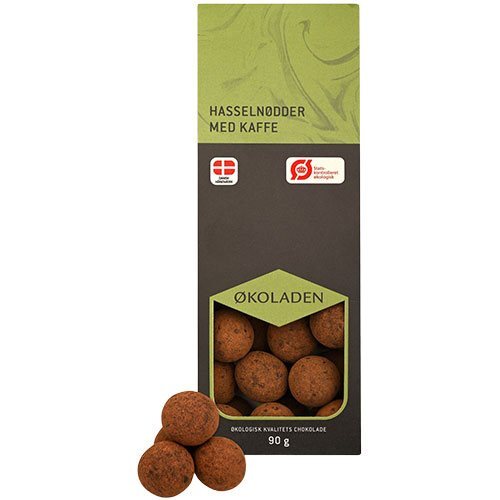 økoladen Hasselnødder M  Kaffe ø  90g