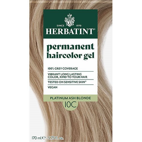 Herbatint 10c Hårfarve Platinum Ash Blonde   170 Ml