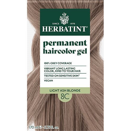 Herbatint 8c Hårfarve Light Ash Blonde   170 Ml