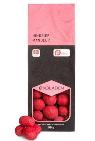 økoladen Hindbær Mandler  90g