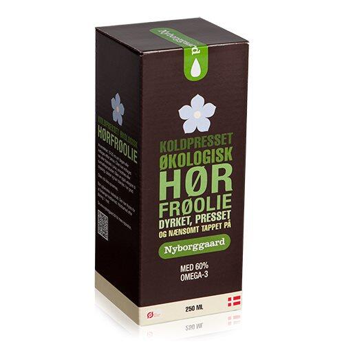 Nyborggaard Hørfrøolie økologisk   250 Ml
