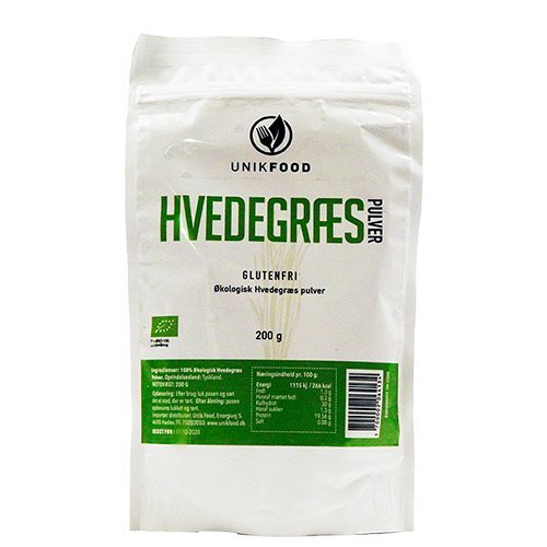 Unikfood Hvedegræs Pulver ø  200g