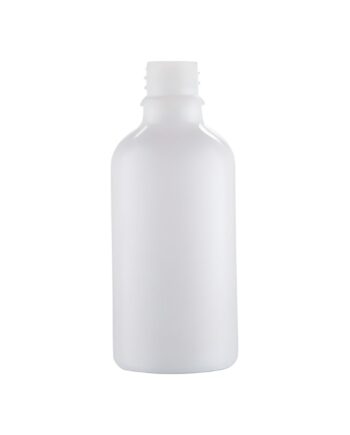 50 Ml  Hvid Glasflaske   Din18