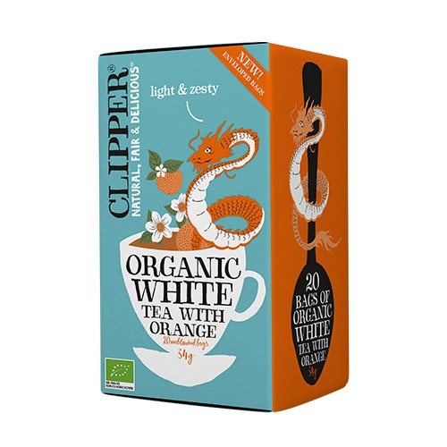 Hvid Te M  Appelsin ø Clipper   20 Breve