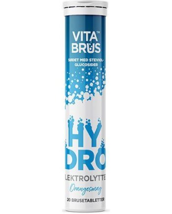 Hydro Elektrolytter Brusetabletter   Orangesmag   20 Tabletter