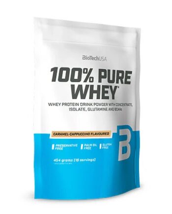 100  Pure Whey Protein Pulver Caramel Cappuccino