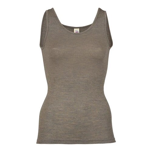 Top Uld Silke Walnut Str 46 48
