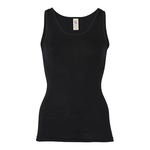 Top Uld Silke Black Str 38 40