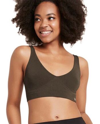 Shaper Crop Bra Dark Olive Str  Xl