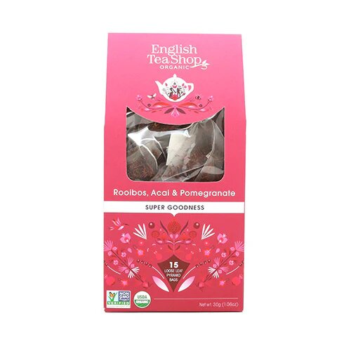 Rooibos Acai Pomegranate Tea øko 15 Breve