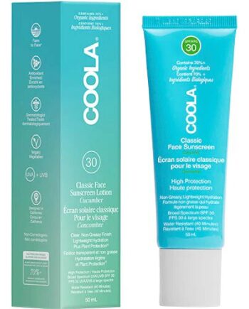 Coola Classic Face Solcreme Spf 30  Cucumber   50 Ml