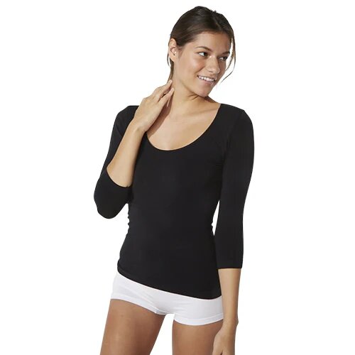 Scoop 3 4 Sleeve Top Sort Str  M