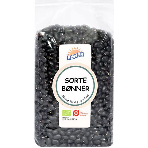 Sorte Bønner øko 500 Gram