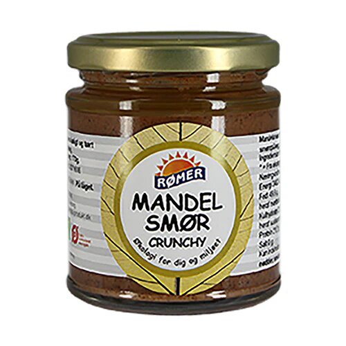 Mandelsmør Crunchy Glutenfri øko 170 Gram