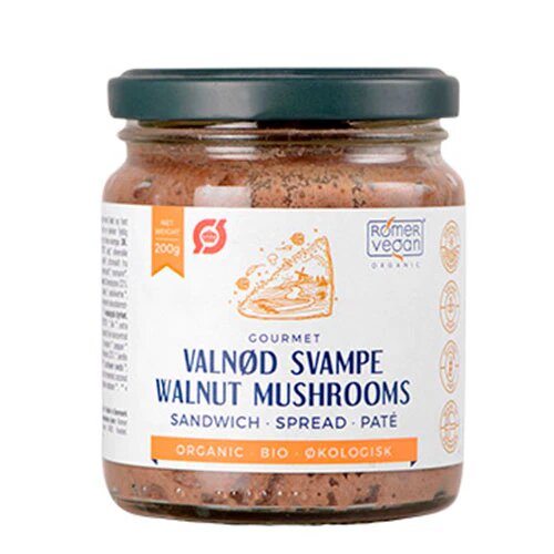 Smørepålæg Valnød Svampe øko 200 Gram
