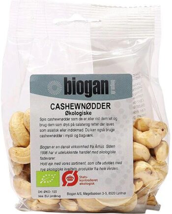 Cashewnødder øko    100 Gram