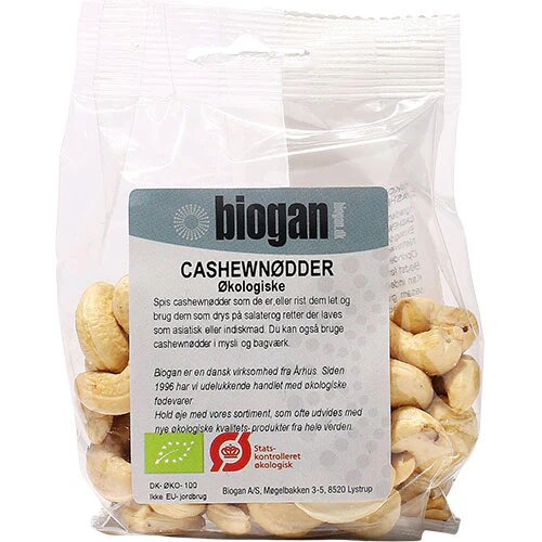 Cashewnødder øko 100 Gram