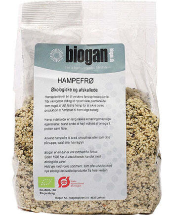Hampefrø Afskallede øko    400 Gram