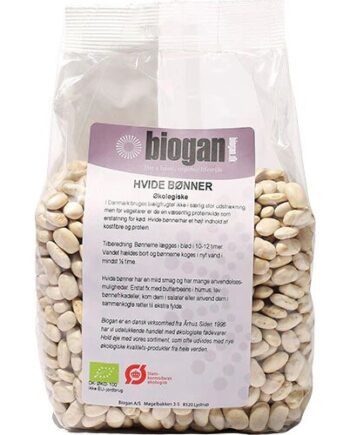 Bønner Hvide øko    750 Gram